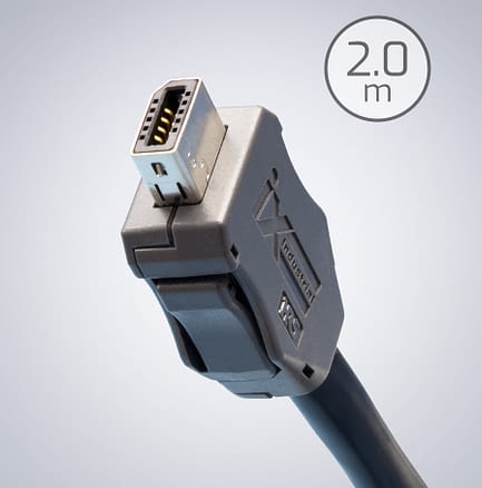 ix Industrial Ethernet Cat6a Kable – 2,0m, Schwarz