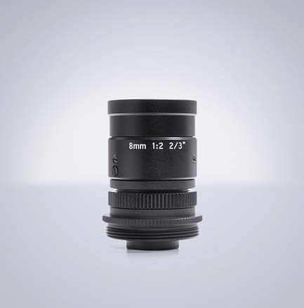 Universe 8mm compact c-mount lens