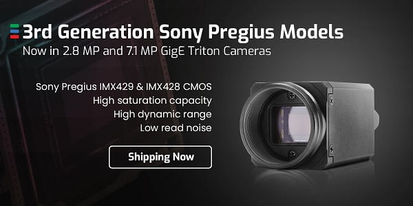 New 3rd Gen Sony sensors for Triton Camera