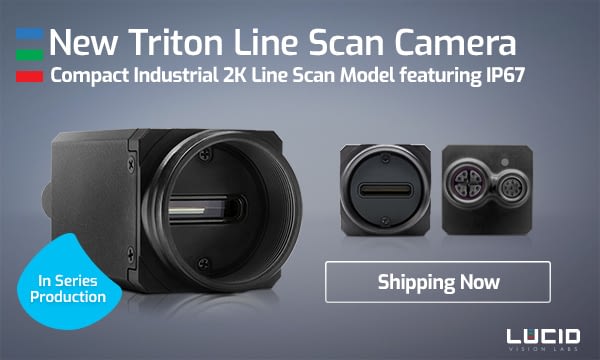 New Triton 2K Line Scan Camera with IP67
