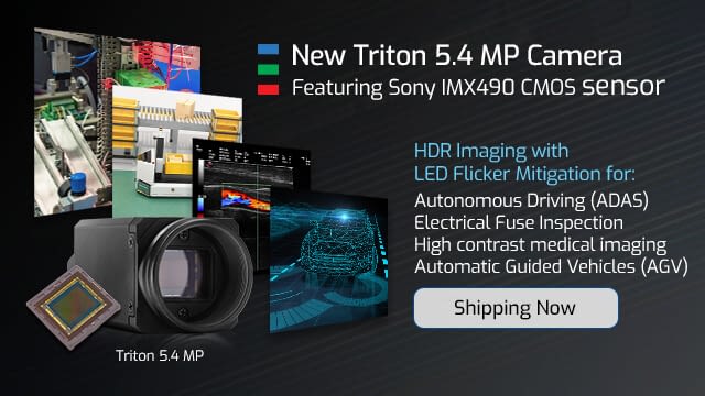 Triton 5.4MP camera featuring IMX490