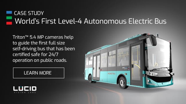 ADASTEC Autonomous bus uses Triton Cameras