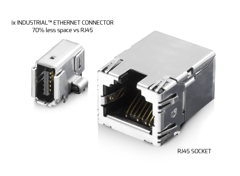 ix Industrial Ethernet Connector vs RJ45 Socket