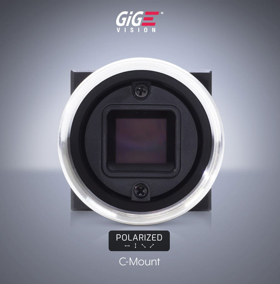 On-Pixel-Polarisator aus der Sony Pregius IMX250MZR CMOS Phoenix Kamera