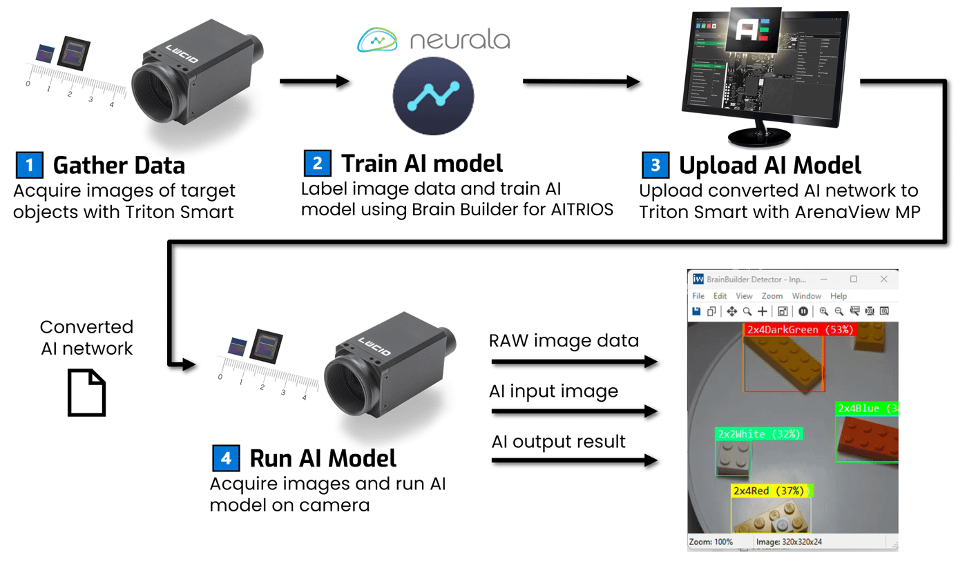 Brain Builder Workflow with Triton Smart Camera