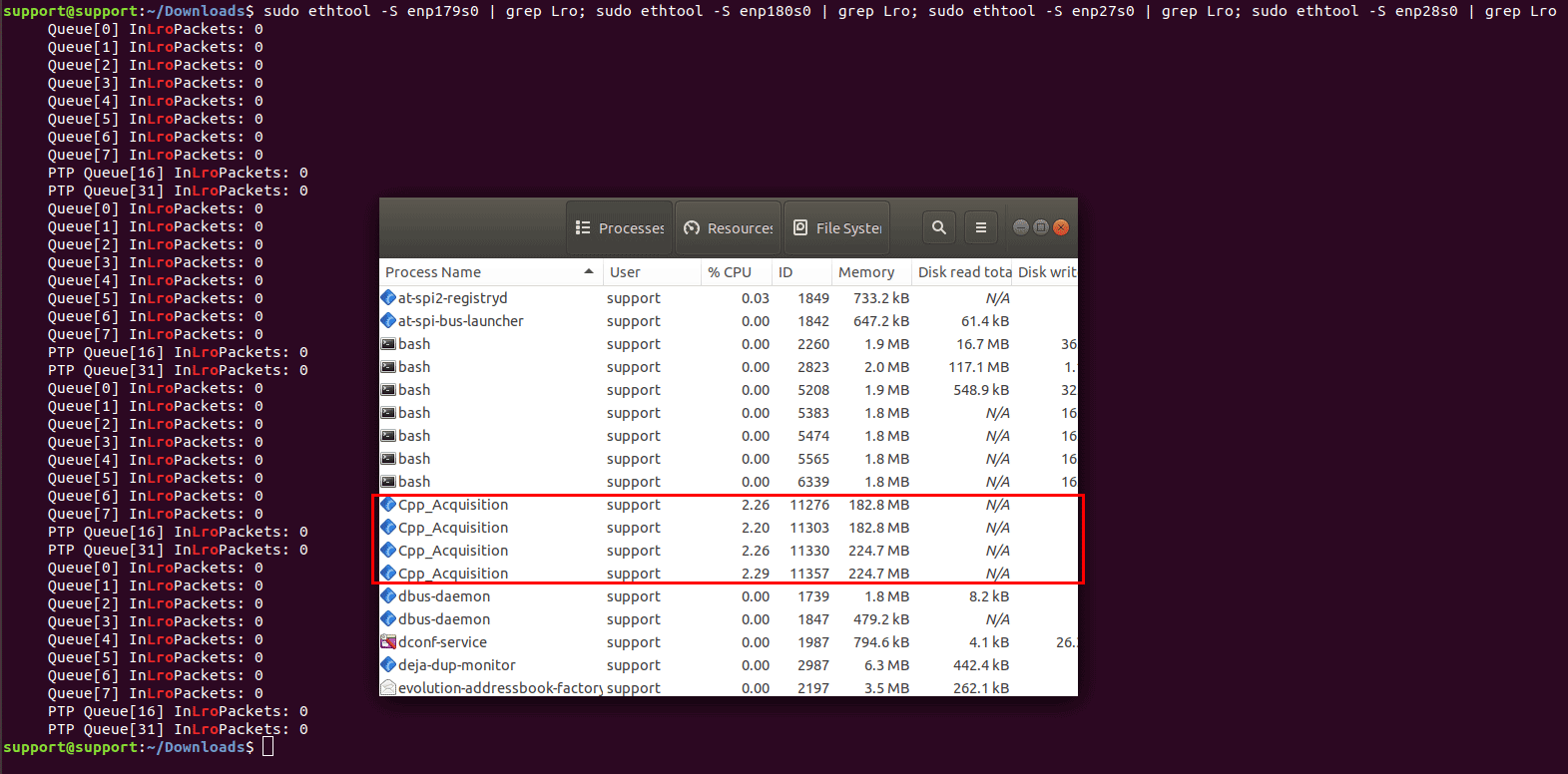Large Receive Offload Disabled