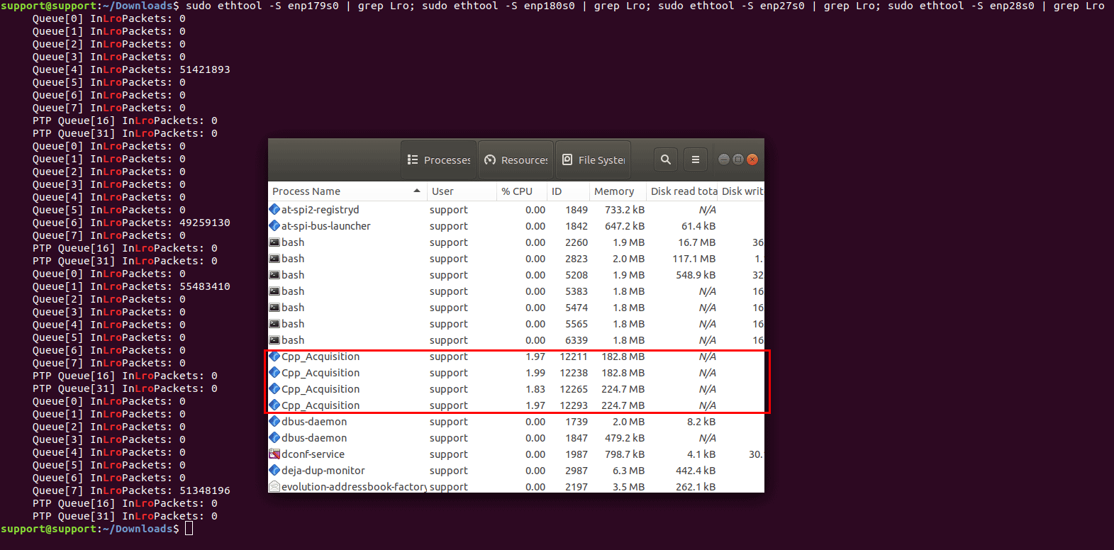 Large Receive Offload Disabled