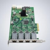 4-CH 2.5G/1G PoE+ Ethernet Card