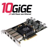 LUCID 10GigE Quad-Port PoE+ Ethernet Card