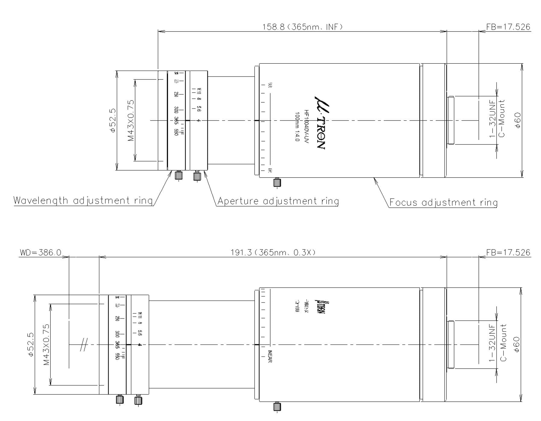 HF10040V-UV Drawing