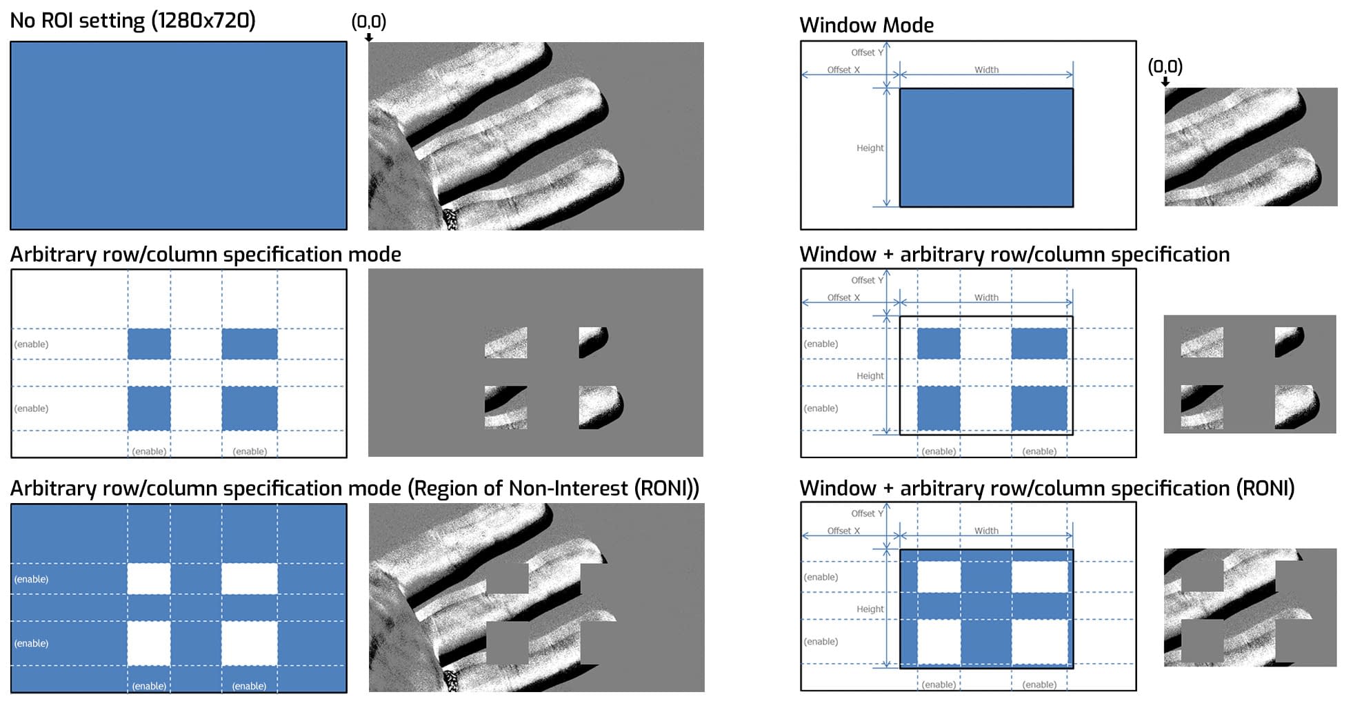 Triton2 EVS Region of Interest (ROI & RONI) examples