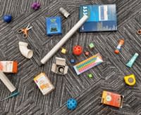 Assorted objects on carpet 3d point cloud thumbnail