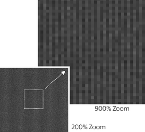 Fixed pattern noise example