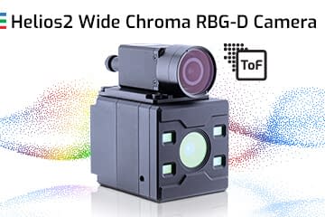 January 26, 2026 The Helios2 Wide Chroma combines LUCID’s Helios2 Wide Time-of-Flight 3D camera with a Triton RGB camera in a single compact IP67 rated unit. Factory assembled and calibrated.