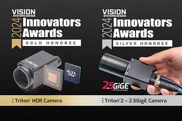 Triton HDR Camera featuring LUCID's AltaView technology and Triton2 - 2.5GigE camera earn VSD Awards 2024