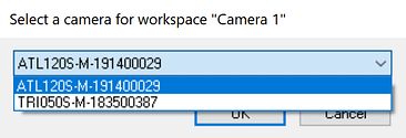 camera drop down