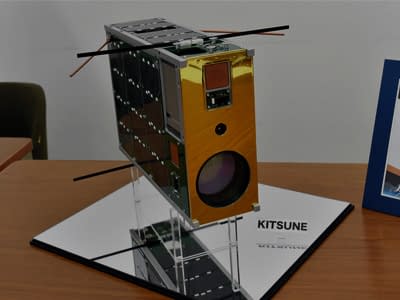 Kitsune International Space Station (ISS) satellite using Atlas 5GigE camera