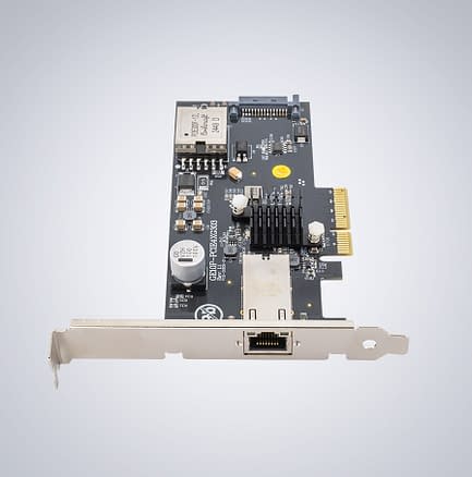 Single port 10GigE PoE+ IOI network interface card