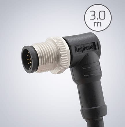 GPIO m12 17pin right-angle cable down RA1 3meter