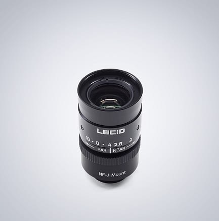Lucid nf-mount NF120-5M angled Lens