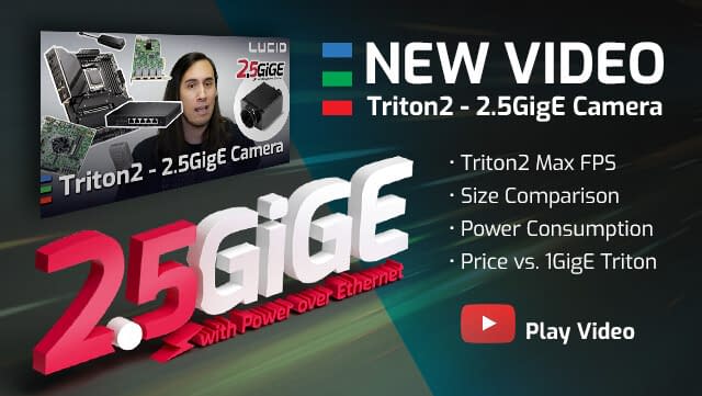 Triton2 IP67 2.5GigE Camera Video