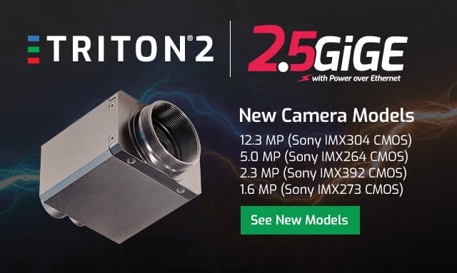 Triton2 – 2.5GigE IP67 Cameras