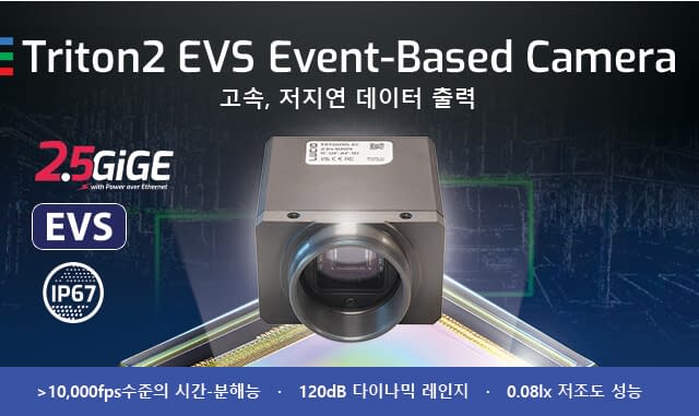 새로운 Triton2 EVS - 2.5GigE 이벤트 기반 카메라