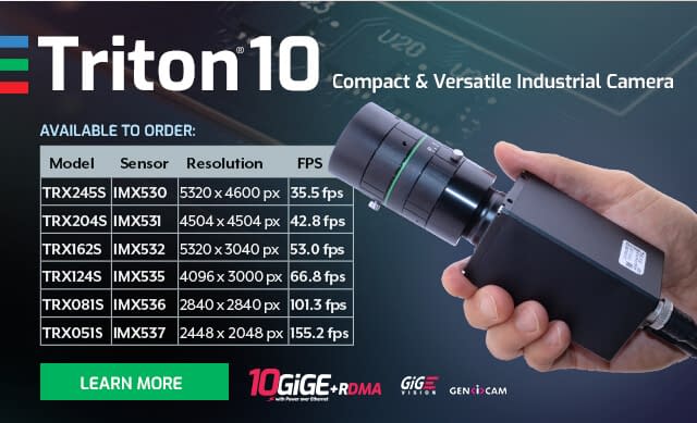 Triton10 Camera – Up to 10GigE