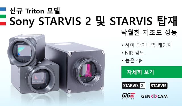 STARVIS 2 롤링 셔터 센서를 탑재한 Triton 카메라