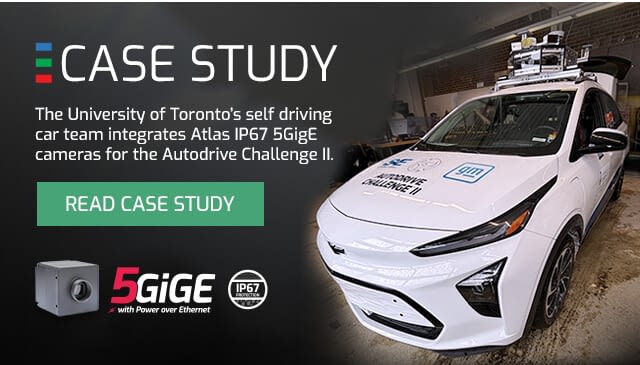 Case Study: aUToronto self-driving car uses Atlas 5GigE cameras