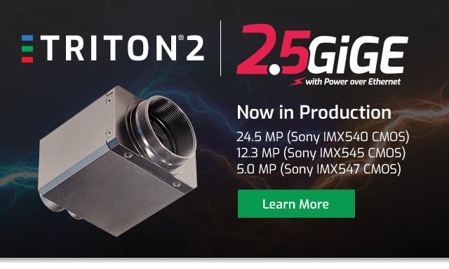 Triton2 IP67 2.5GigE Camera