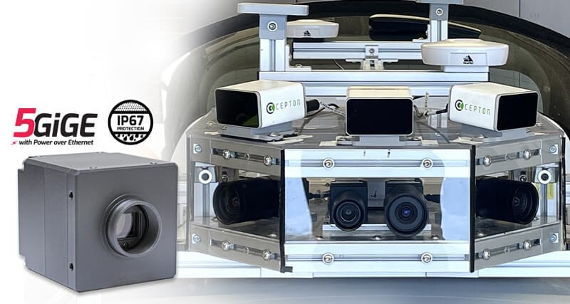7.1 MP Atlas 5GigE cameras integrated into autonomous car perception system