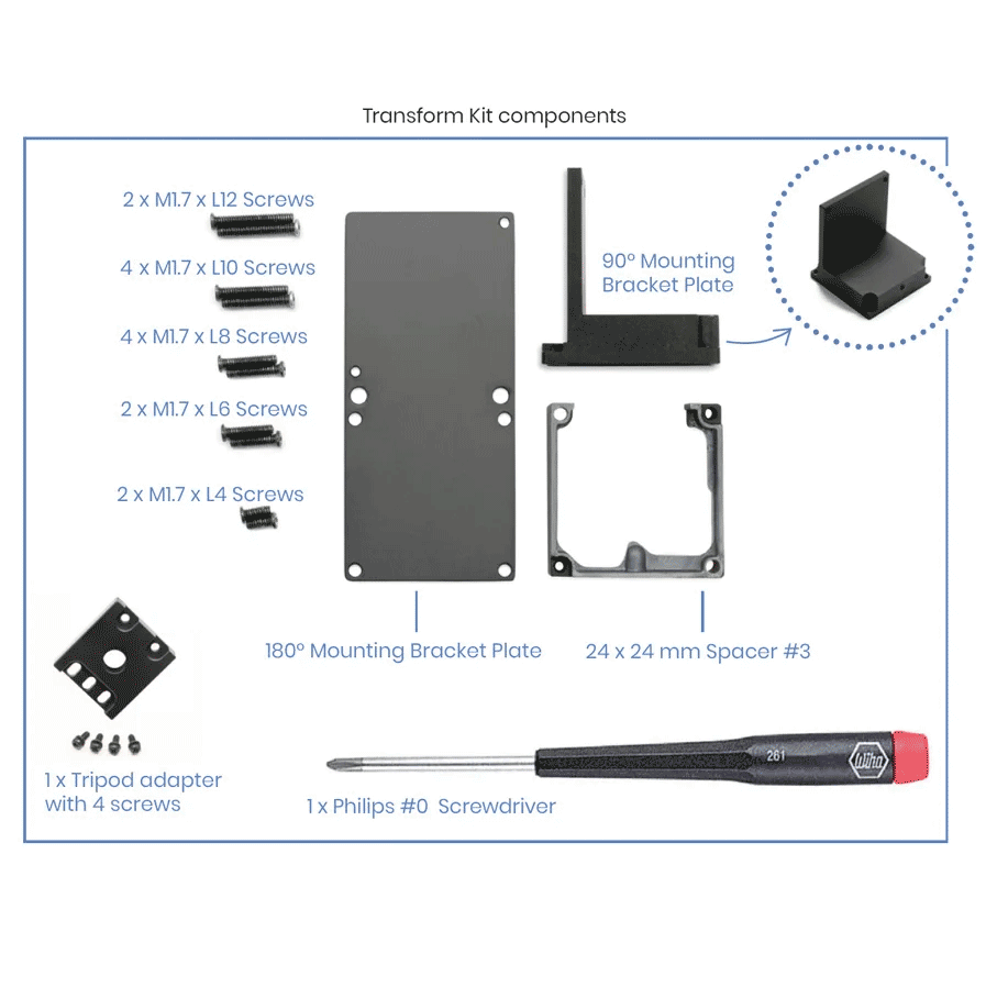 Phoenix Camera Transform kit components