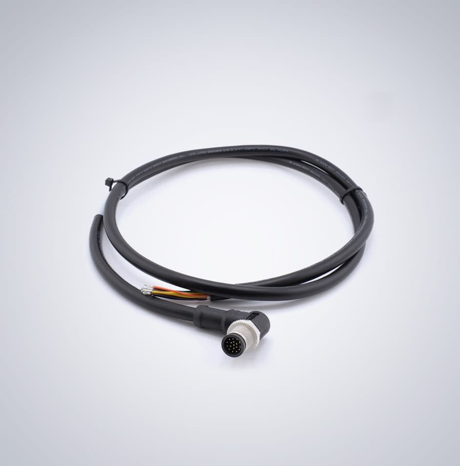 GPIO m12 17pin right-angle cable up RA2