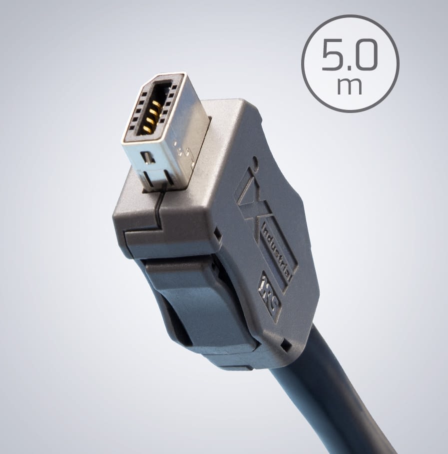 ix Industrial Ethernet Cat6a Kable – 5,0m, Schwarz
