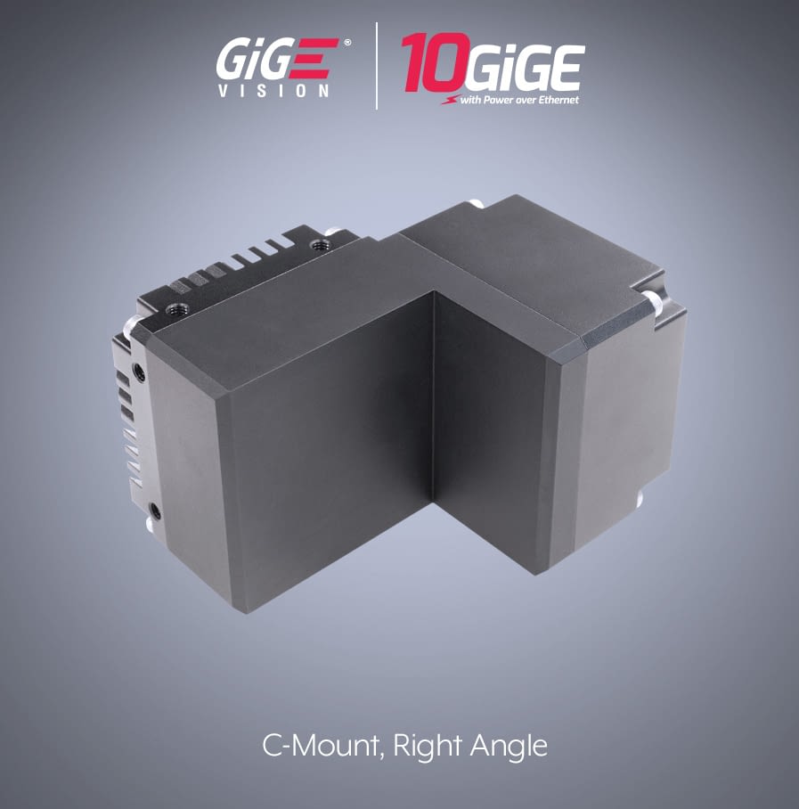 Atlas10 10GigE Camera - Right Angle Case - back