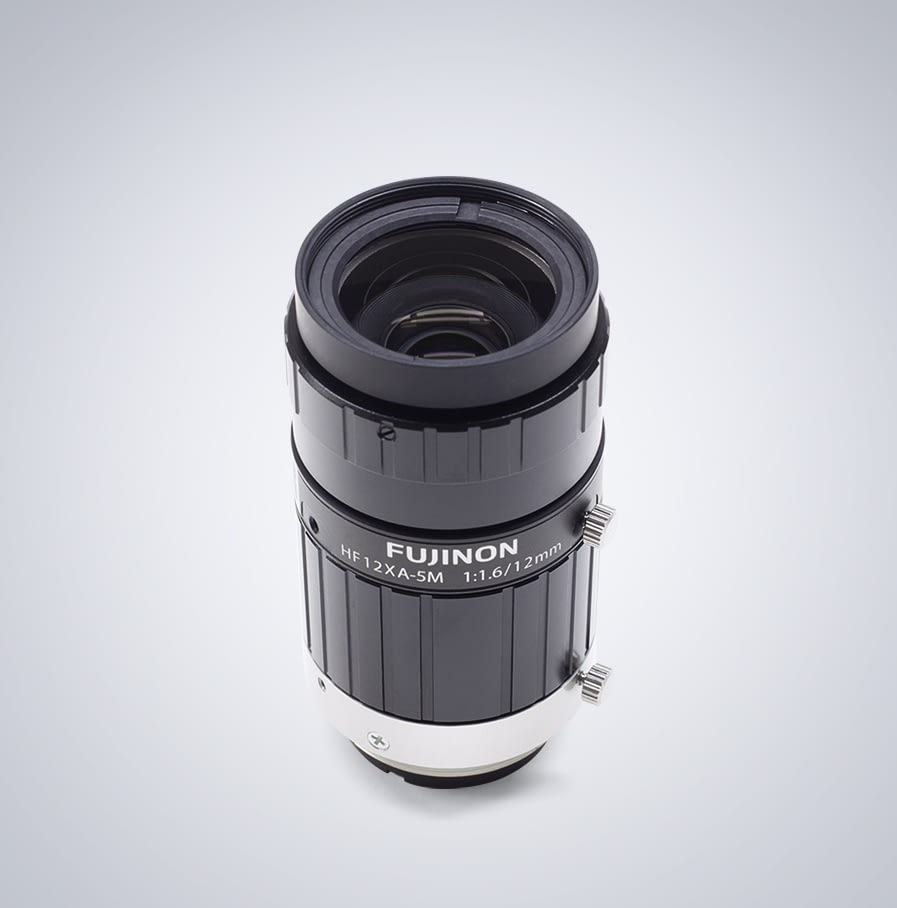 HF12XA-5M Fujifilm 5,0MP C-Mount Objektiv mit einer festen Brennweite von 12mm und einem Blendenumfang von F1.6 - F16.