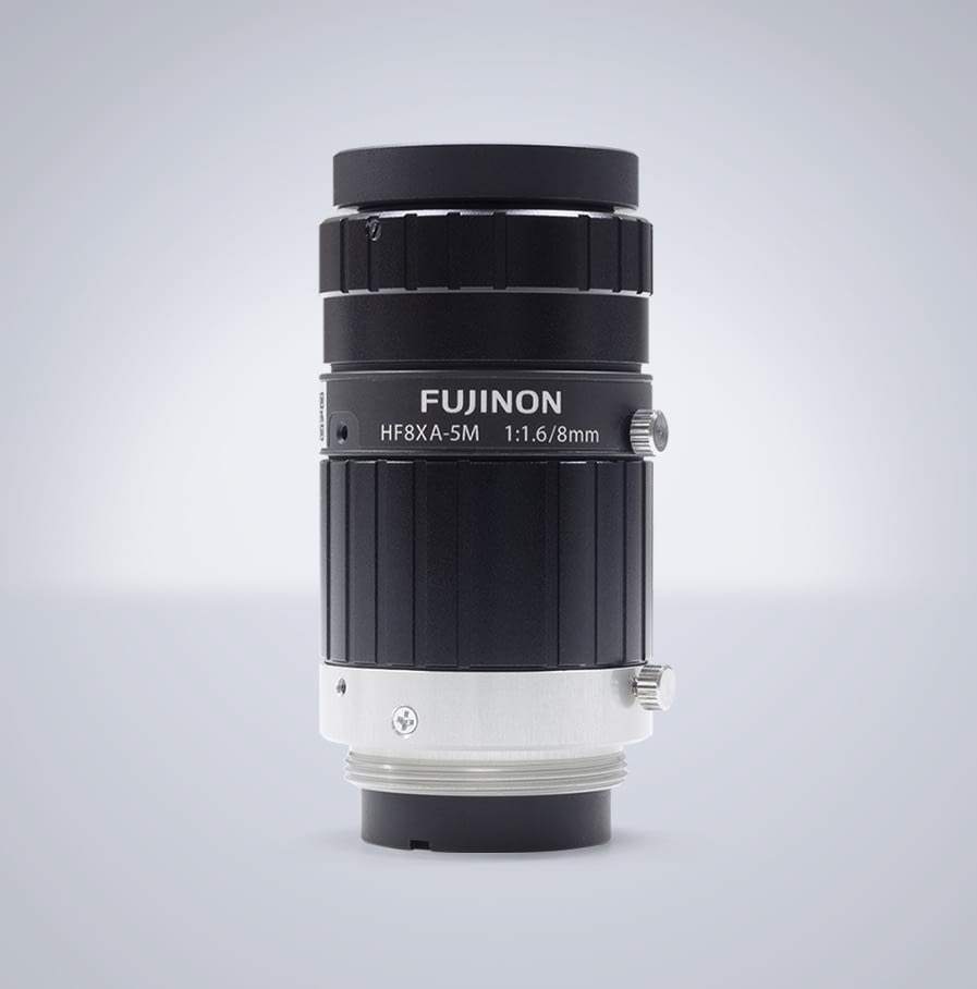 HF8XA-5M Fujifilm 5,0MP C-Mount Objektiv mit einer festen Brennweite von 8mm und einem Blendenumfang von F1.6 - F16.