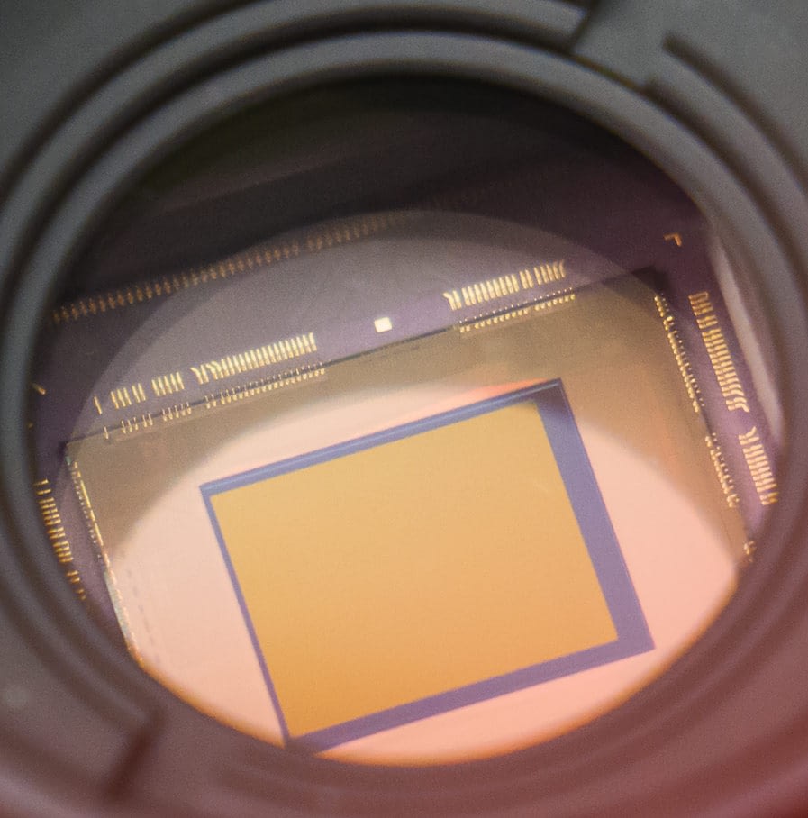 Closeup Sony SenSWIR Sensor