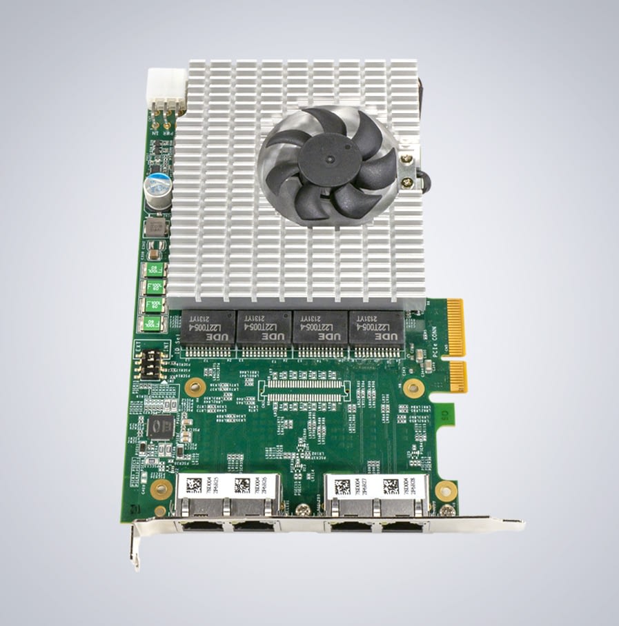 Neousys 4 port 5GigE Card EXPI9301CTBLK PCIE-POE4-5G