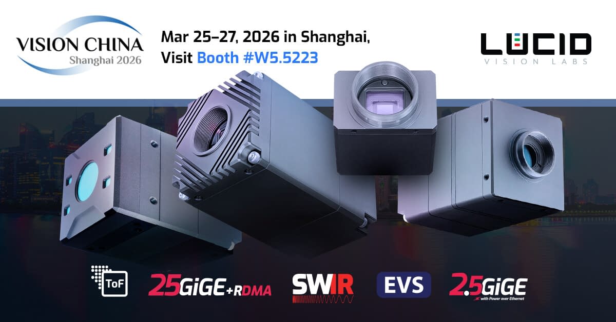 LUCID Cameras at Vision China Shanghai 2026
