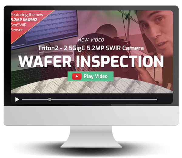Wafer Inspection Using SWIR InGaAs camera