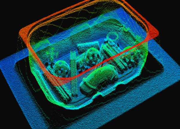 3D Point Cloud taken with the Helios2 Narrow field of view ToF Camera