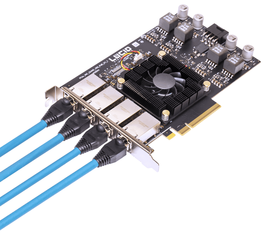 10GigE 4-Port PoE RDMA Network Card