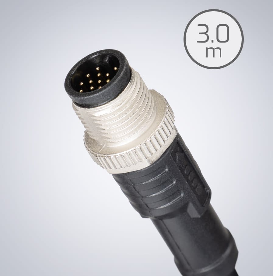M12 GPIO 17-pin (Amphenol) 3.0m Cable