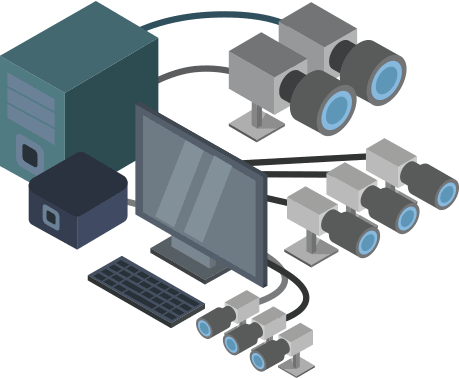 More complex vision system, multi-camera application