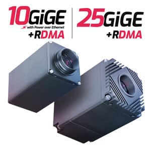 10GigE and 25GigE High Speed Cameras with RDMA