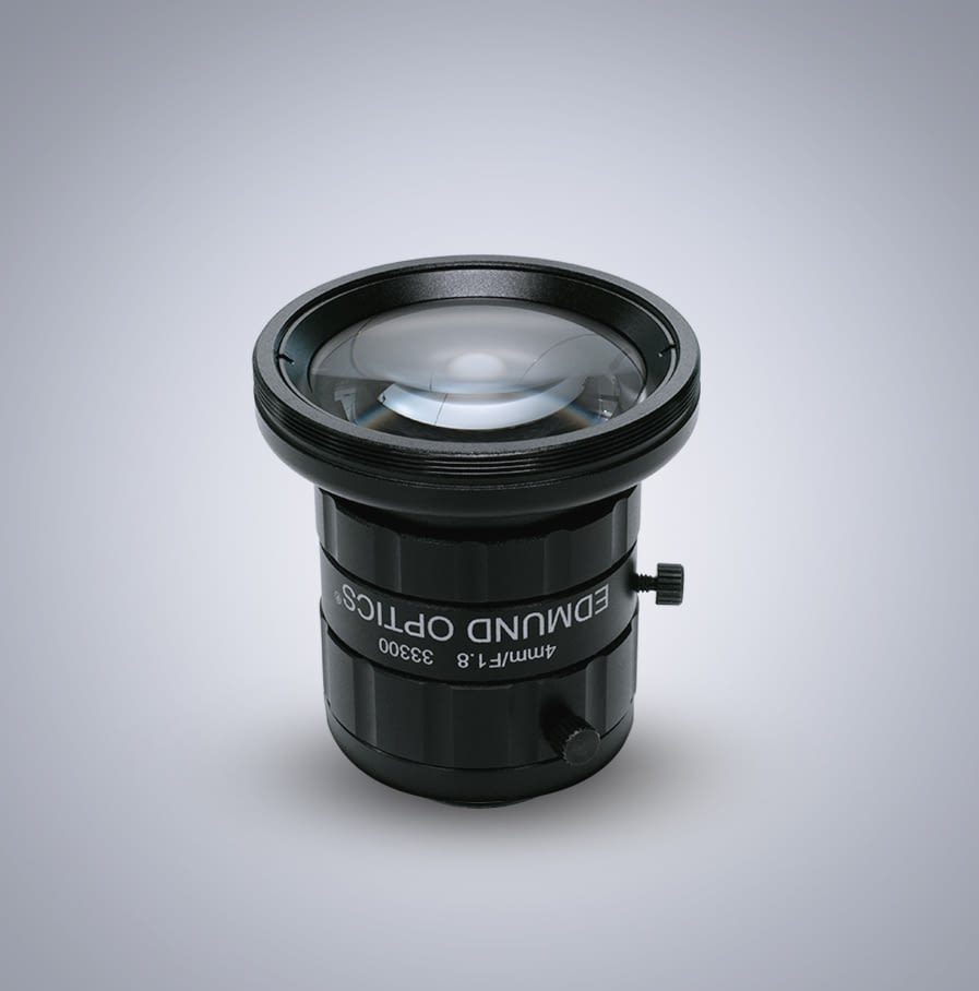 Edmund Optics CMount 1/2″ 4mm f/1.8 (UC Series) LUCID Vision Labs