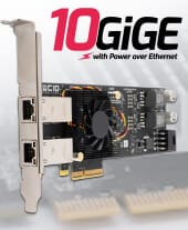 LUCID 2-CH 10G/1G RDMA PoE+ Host Channel Adapter (HCA) Network Card