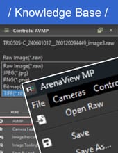 Knowledge Base: Opening Raw Images in ArenaView MP